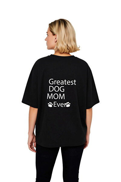 PayBuy Funny Printed Women's Oversize T-Shirt with the Text "Best Dog Mom"