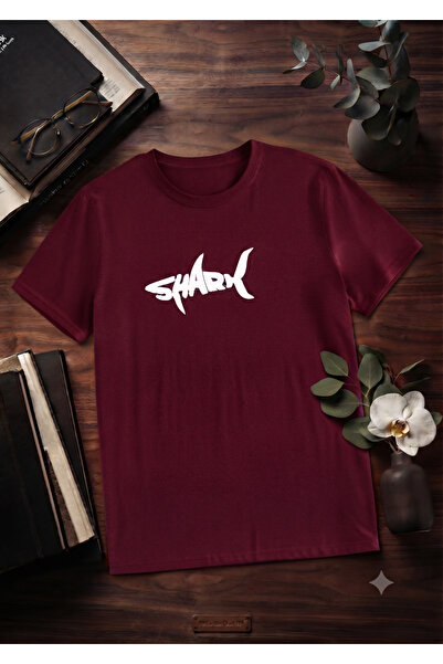 UNCİA OUTDOORS Women'S/Men's Unisex Shark Fish Printed Crew Neck Oversized Co...