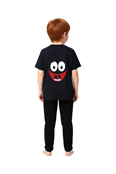 PayBuy Children's Cartoon Face Printed Short Sleeve T-Shirt 100% Cotton Relax...