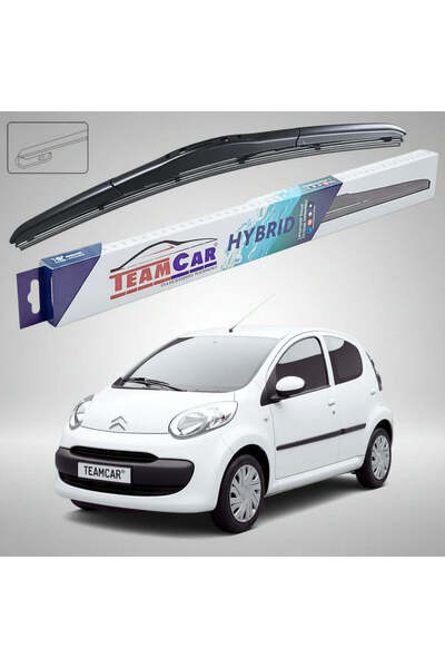 TEAMCAR Windshield wiper Citroën C1 Gen I B0 Hatchback 2005-2014 | Front hybr...