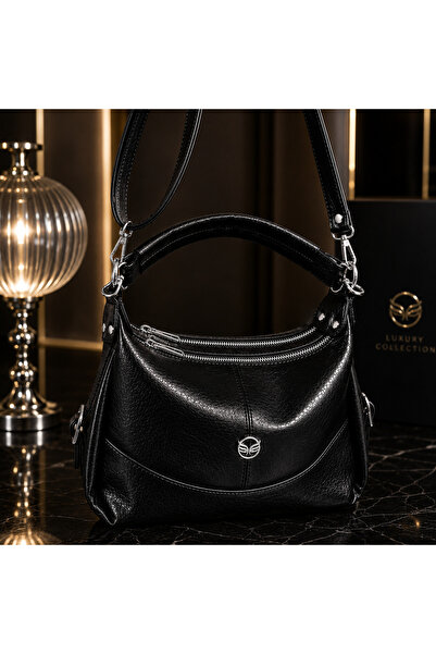 MODAMARKM Luxury 3-Compartment Shoulder and Handbag, Excellent Quality, Impor...