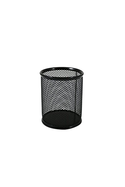 Globox Pen Holder Black Metal Oval Shaped Stylish and Functional with 1 Piece