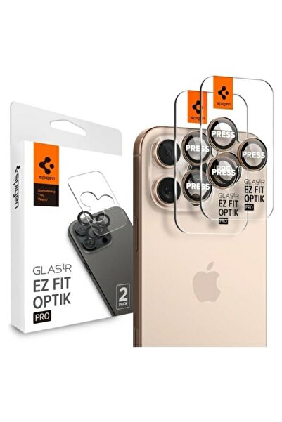 Spigen OPTIK PRO GLAS.TR EZ FIT Iphone 16 Pro/Pro Max 2 τεμάχια τιτάνιο ερήμο...