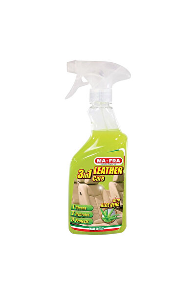 MAFRA 3-in-1 Leather Care Spray 500ml with Aloe Vera Cleans, Hydrates & Prote...