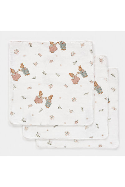 MİLNA BABY&KİDS 3-Piece Muslin Shoulder Cloth Double Layer 100% Cotton 55X60 ...