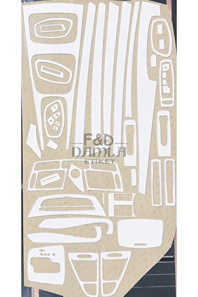 FD Damla Etiket Renault Laguna 3 Dashboard Console Trim Front Chest Mahogany ...