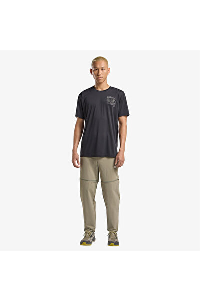 Jack Wolfskin Vonnan Graphic T M Erkek Siyah T-Shirt