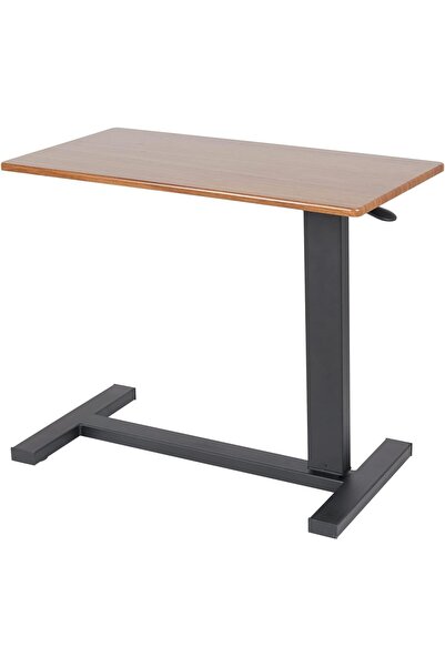 WISFOR Overbed Table with Hidden Wheels: Extra Large 80 x 40 cm Adjustable C-...