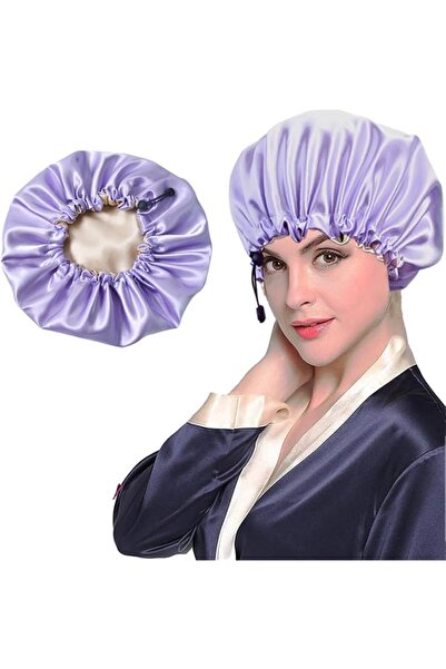Hepiide Adjustable Satin Silk Bonnet for Sleeping: Silk Bonnet for Curly Hair...