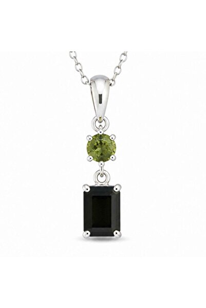 craftmystic Κολιέ Ασημένιο 925 με Ρουμπίνι και Φυσική Πράσινη Τουρμαλίνη Στρο...