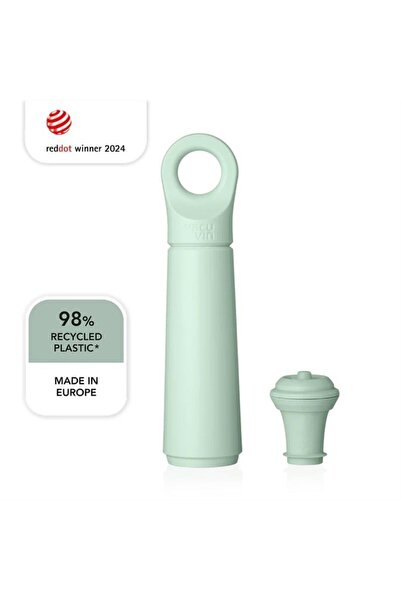 Vacu Vin 7816606 Şarap Vakum Seti 1 Pompa 1 Şarap Tıpası Yeşil