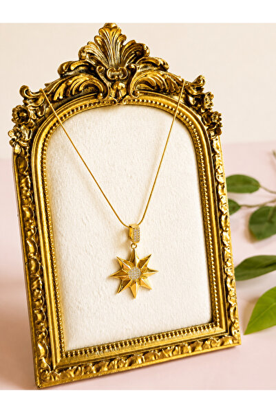 FLAWSOME JEWELRY STORE قلادة من الفولاذ مرصعة بحجر الزركون المقاوم للصدأ من ن...