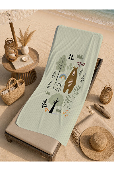 Evmila Sailor Red White Lighthouse Coast Patterned 70X150 Beach Towel - Cotto...