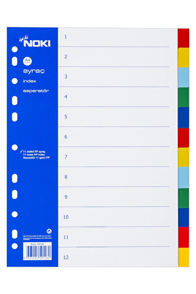 Noki SEPARATOR 1-12 (2*6 CULORI) (INDEX SEPARATOR)