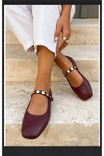 VİNİCCİ AYAKKABI Genuine Leather Burgundy Shoes