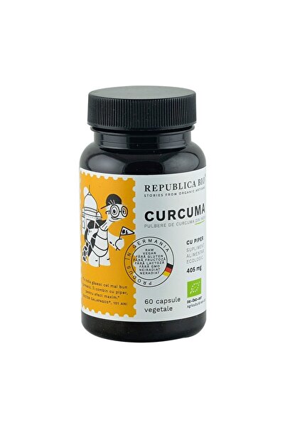 Republica BIO Turmeric 60 capsule organice, 30g