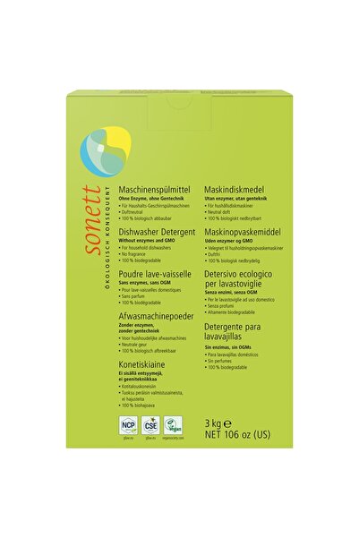 Sonett Detergent pudră pentru mașina de spălat vase, 3kg