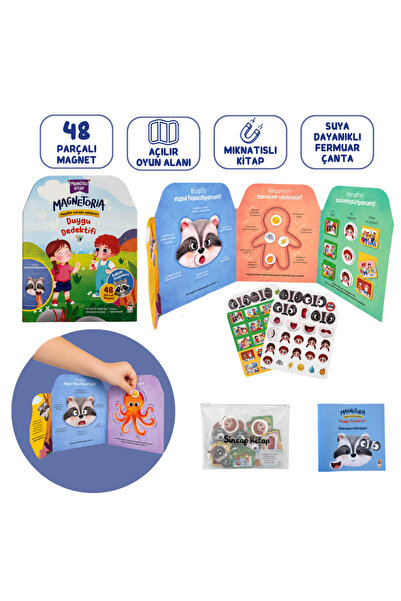 Sincap Kitap Magnetoria Duygu Dedektifi | Mıknatıslı Etkinlik Kitabı | Okul Ö...