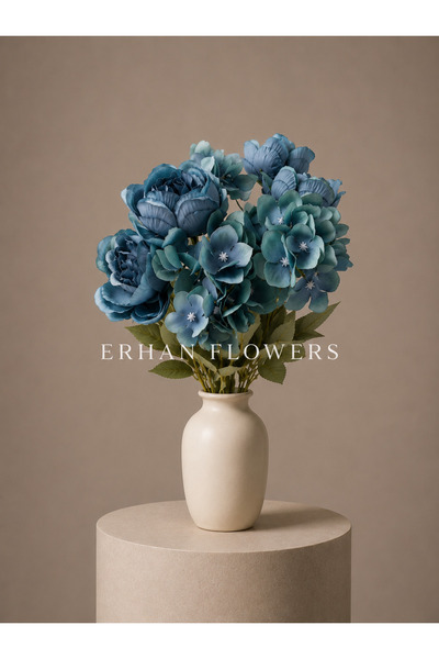 ERHAN FLOWERS MAVİ GÜL DEMETİ 45CM