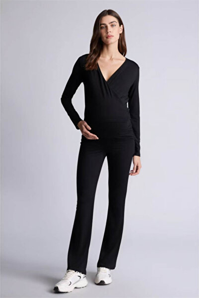 DeFacto Spanish Style Pregnant Women's Black Pants H2273Ax/Bk81