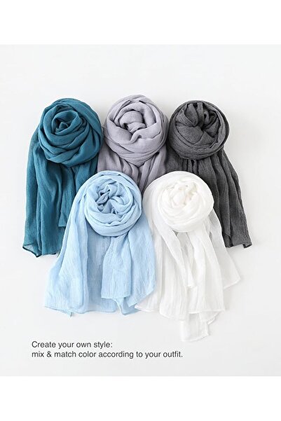 GENERAL Jeelow Cotton Feel Scarf Shawl Wrap Soft Lightweight Scarves And Wrap...