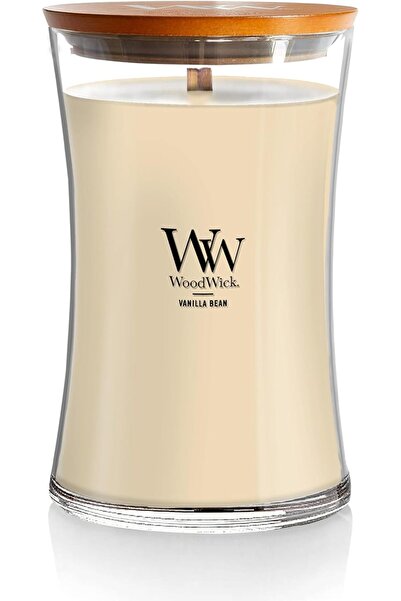 WoodWick شمعة معطرة كبيرة من هورجلاس ترايلوجي بفتيل متوهج، برائحة التوت الناض...