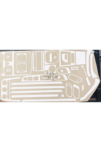 FD Damla Etiket Volkswagen Golf 5 Jetta Mk5 Dashboard Console Trim Front Ches...