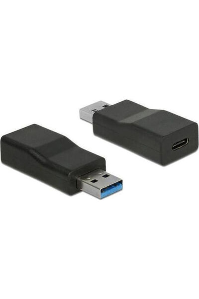 DELOCK Μετατροπέας USB-A αρσενικό σε USB-C θηλυκό 1 τεμάχιο 65696