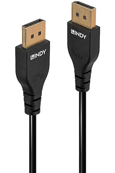 LİNDY Καλώδιο DisplayPort αρσενικό - DisplayPort αρσενικό 2μ Μαύρο (36462)