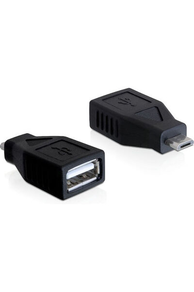DELOCK Μετατροπέας micro USB αρσενικό σε USB-A θηλυκό 1 τεμάχιο 65296