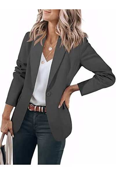 Cicy Bell Womens Casual Blazers Open Front Long Sleeve Work Office Suit Jacke...