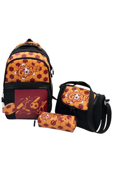 COUPELLA Set of 3 Primary School Lunch Boxes, Pencil Cases, Lunch Bags