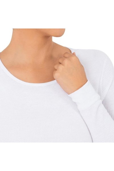 Fruit of the loom womens Micro Waffle Premium Thermal Set Pajama Set