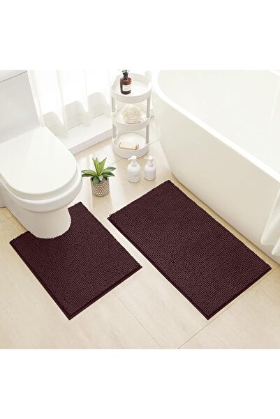 GENERAL HOMEIDEAS 2 Pieces Bathroom Rugs Set Navy Blue, Ultra Soft Non Slip B...