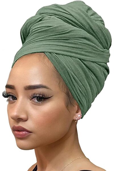 kachanaa Stretch Jersey Turbans Head wrap Hair Scarfs Solid Color Ultra Soft ...