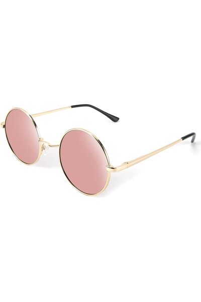 FEISEDY John Lennon Retro Round Polarized Sunglasses Women Men Spring Hinge M...