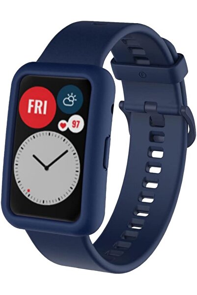 GENERAL Compatible with Huawei Watch Fit Silicone Smart Watch Strap + Protect...