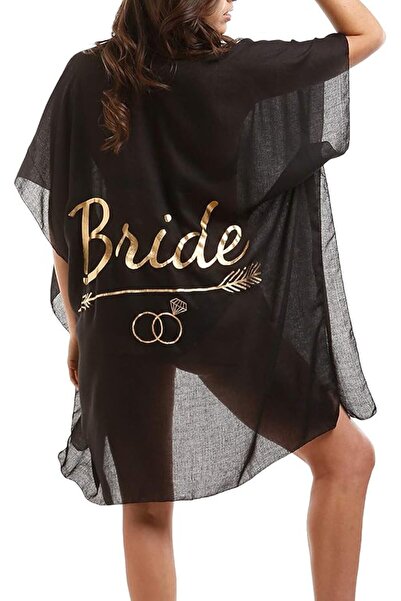 Funky Junque Womens Bride Tribe Cover Up Bachelorette Swimsuit Beach Shawl Wrap