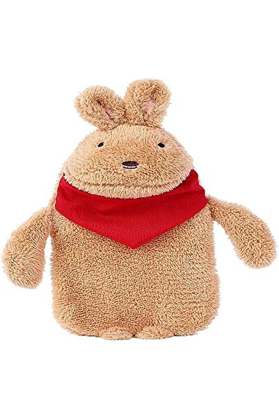 ELECDON Hot Water Bag, Water Injection Irrigation, Warm Plush Fabric, Cute Br...