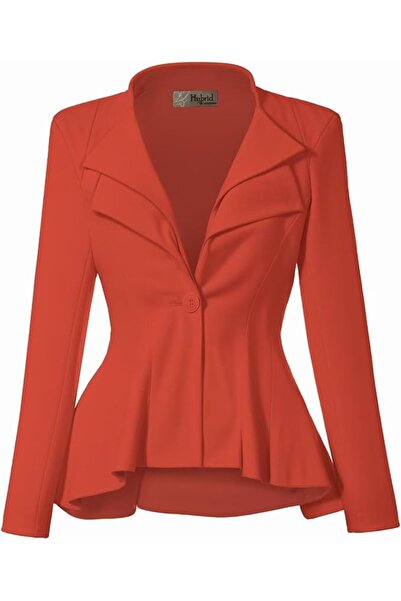 Hybrid & Company womens Classic Classic | Classic peplum silhouette, double l...