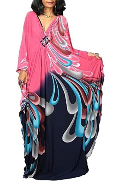 YouKD Women's Summer Long Kaftan Maxi Bohemian Dress Beach Coverups Bikini Ro...