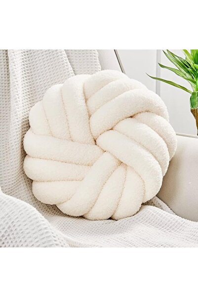 Uvvyui Knot Pillows, 14 Inch Decorative Throw Pillows Round Pillows Cushion, ...