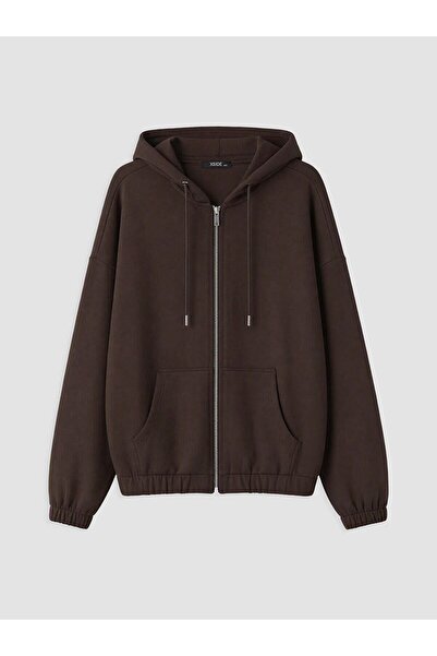 LC Waikiki Soft Touch Women's Zippered Sweatshirt (W6)