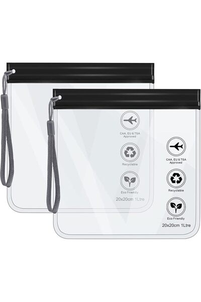 GENERAL Clear Travel Toiletry Bag - Airport Security Liquids Bags, Airport Li...