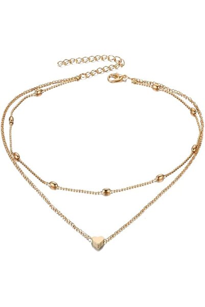 Shining Diva Fashion Stylish Multilayer Chain Pendant Necklace for Women and ...