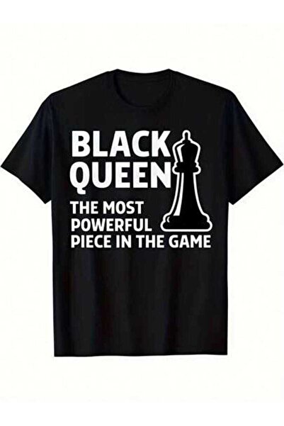 23ERVA Summer Outfit Women, Black Queen Piece Funny Vintage T-Shirt, Loose An...