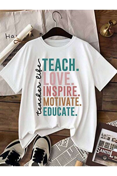 23ERVA Summer Outfit Women, Teacher Life Teach Love Inspire Motivate Educate ...