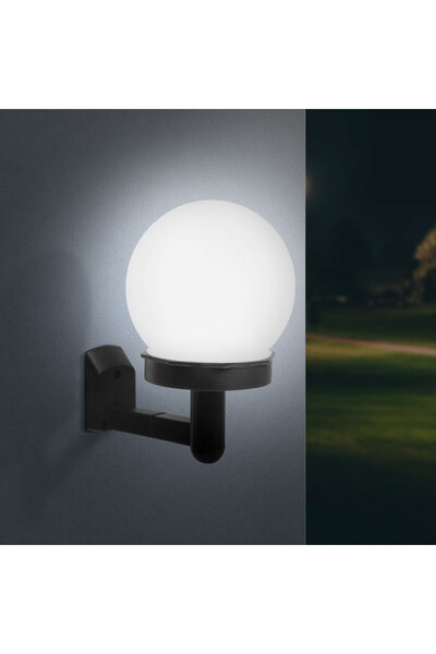 Alista Home Lampă solară de perete cu LED, iluminat exterior, alb rece, monta...