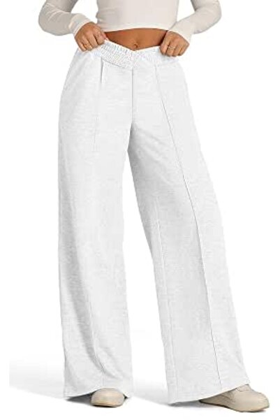 GENERAL onlypuff Women's High Waisted Wide Leg Sweatpants Casual Yoga Jogger ...