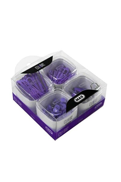 MC Micostore Set agrafe +clipsuri + pioneze panou pluta colorate Cubbie Pvc Mov